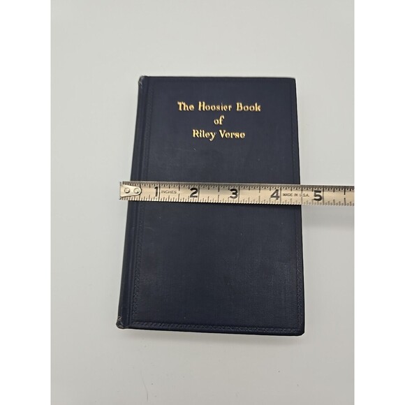 1916 THE HOOSIER BOOK OF RILEY VERSE  Bobbs-Merrell Co Hard Back Book - Picture 11 of 12